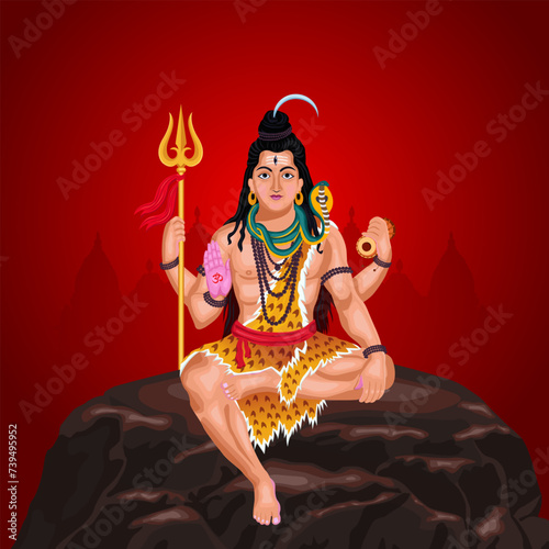 Happy Maha Shivratri | Maha Shivaratri Wishes | Happy Maha Shivratri Social Media Post | Shivratri Web Banner, Story, Print 
