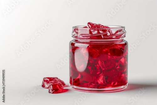 delicious jelly on a transparent background