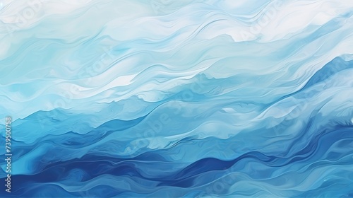 Blue waves abstract background texture. Print, painting, design, fashion © Elchin Abilov