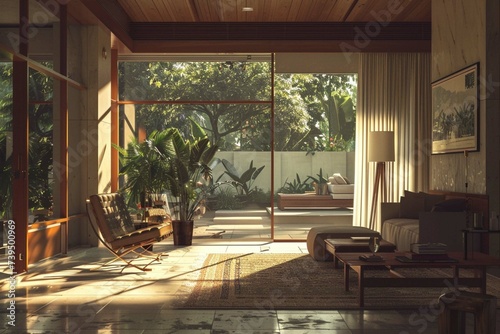 interior of a modernist house in the style of Yayoi Kusuma © Amer