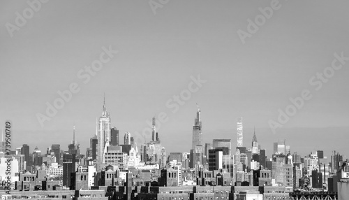 New York city skyline taken from Brooklyn bridge. © Elena Titova