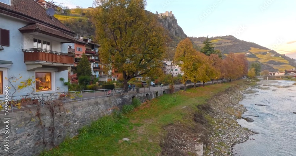Autumn in the mountain village. Europe, Italy, South Tirol. 