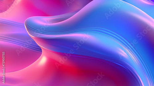 red and blue holographic abstract liquid waves futuristic background