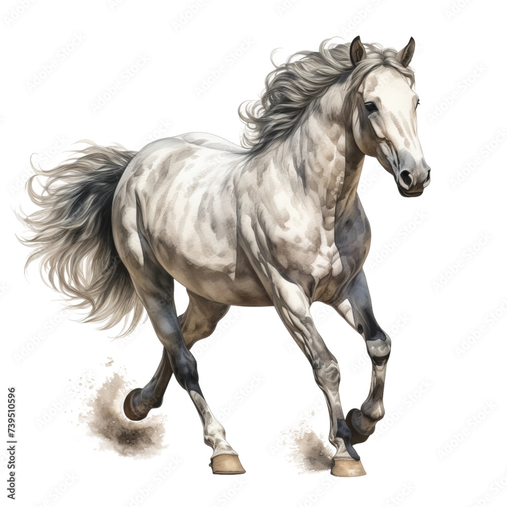 horse isolated on white background horse isolated on white background