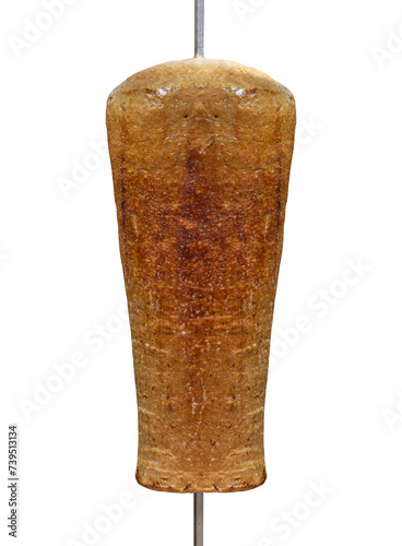 Fototapeta Naklejka Na Ścianę i Meble -  Döner Fleisch Spieß, freigestellt als PNG-Datei
