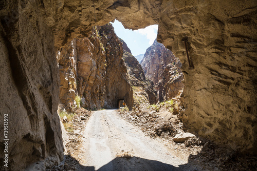 Road in canyon in Peru