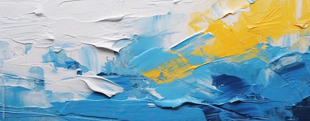 abstract painting with strokes