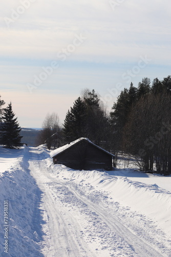 snow covered house © Svetlana