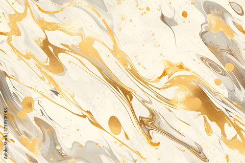 Abstract beige and gold marble texture with fluid pattern. Alcohol ink style for interior decor. Modern liquid design for creative backgrounds. Print for packaging, wallpaper, poster. 