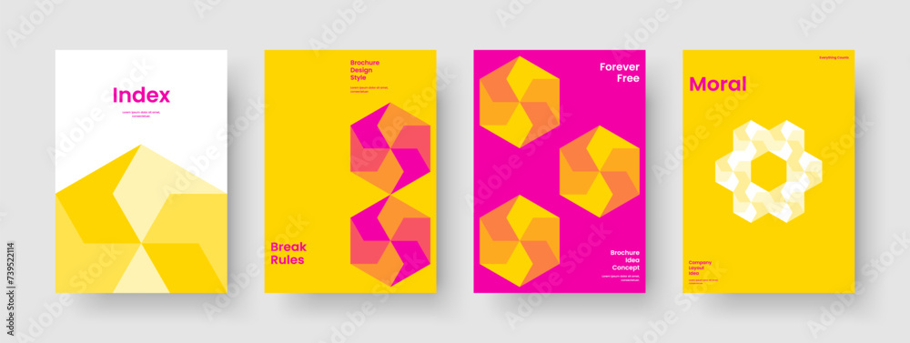 Modern Report Design. Geometric Book Cover Template. Isolated Business Presentation Layout. Banner. Poster. Background. Brochure. Flyer. Notebook. Magazine. Portfolio. Pamphlet. Handbill