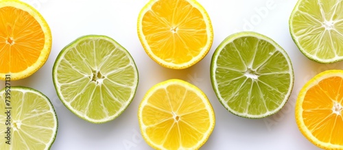 A Variety of Fresh Citrus Fruits Halved and Ready for Juicing and Cooking