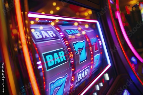 Colorful Casino Slot Machine photo