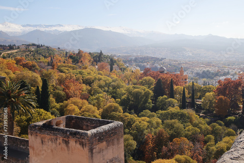 Alhambra castle in Granada, Andalucia, Spain	