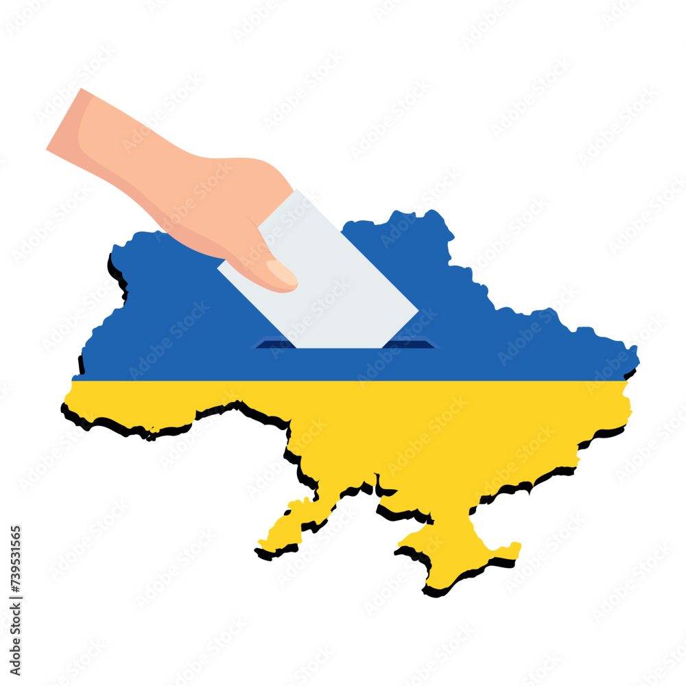 Obraz premium ukrainian elections independence