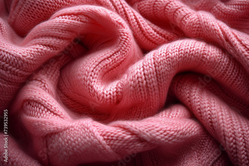 The texture is hand-knitted. wool soft cozy knit fabric. Background.