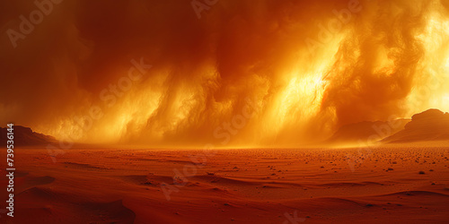 The endless and mysterious deserts, shrouded in sand storms and hot wind, like the world of endles