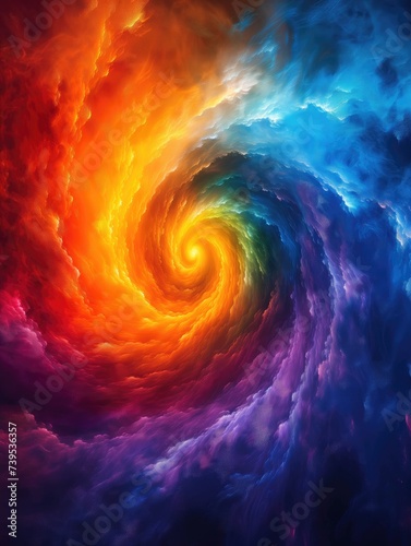 Colorful Swirl - Painting effect texture