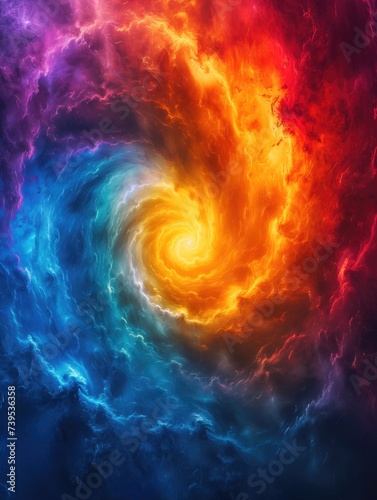 Colorful Swirl - Painting effect texture