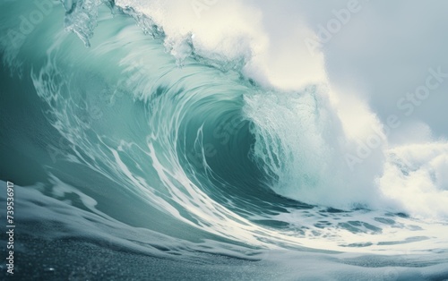 Stormy blue wave sea © paul