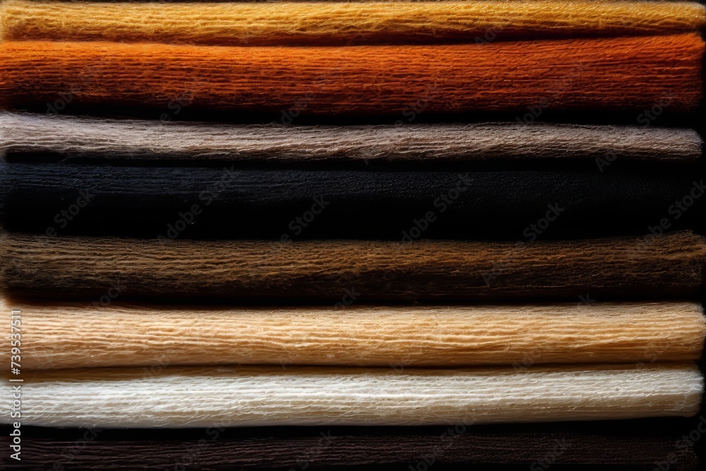 Handmade autumn fall multicolor wool knitted fabric background in earthy tones for crafts Handmade autumn fall multicolor wool knitted fabric background in earthy tones for crafts