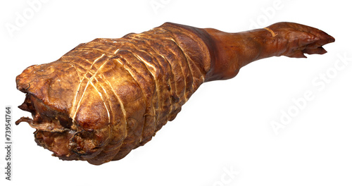 szynka wędzona wieprzowa noga, smoked ham, pork leg