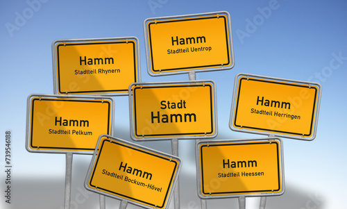 Fotografie Stadt Hamm und seine Stadtbezirke