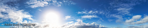 High Angle Panoramic View of Winter Sky and Clouds over City of England UK © Altaf Shah