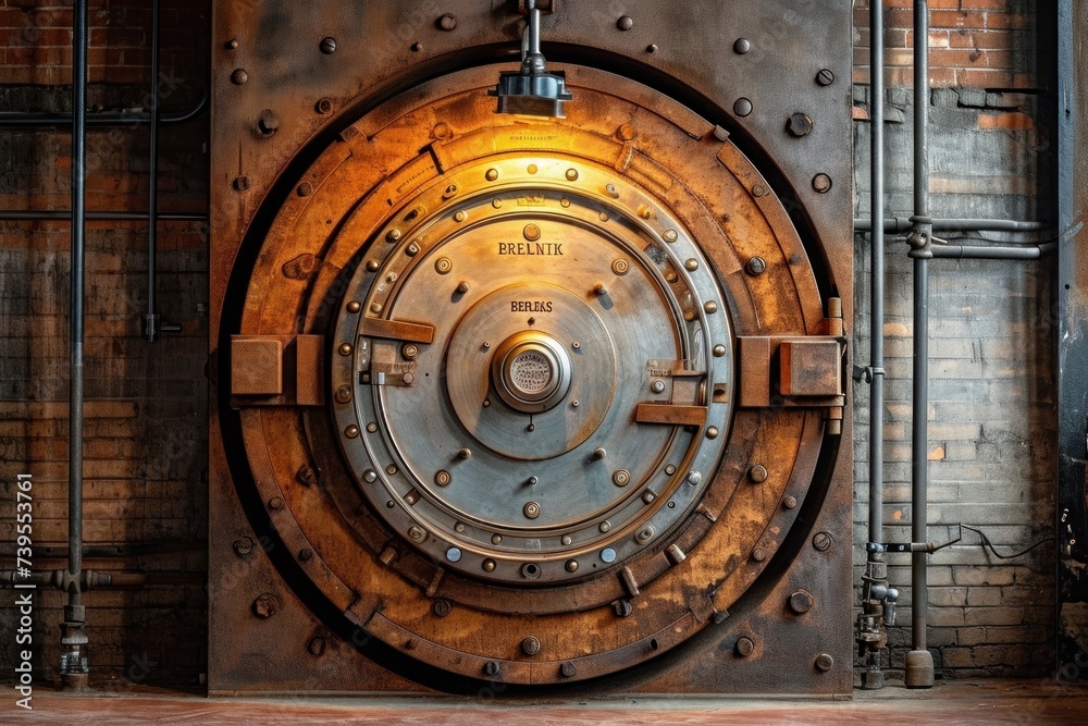 Vintage Safe with Secret Lock: A Delightful Vintage Piece Made of Durable Metal