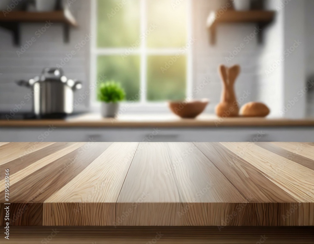 Kitchen background top counter interior wood blur home wooden empty room Kitchen background top counter interior wood blur home wooden empty room