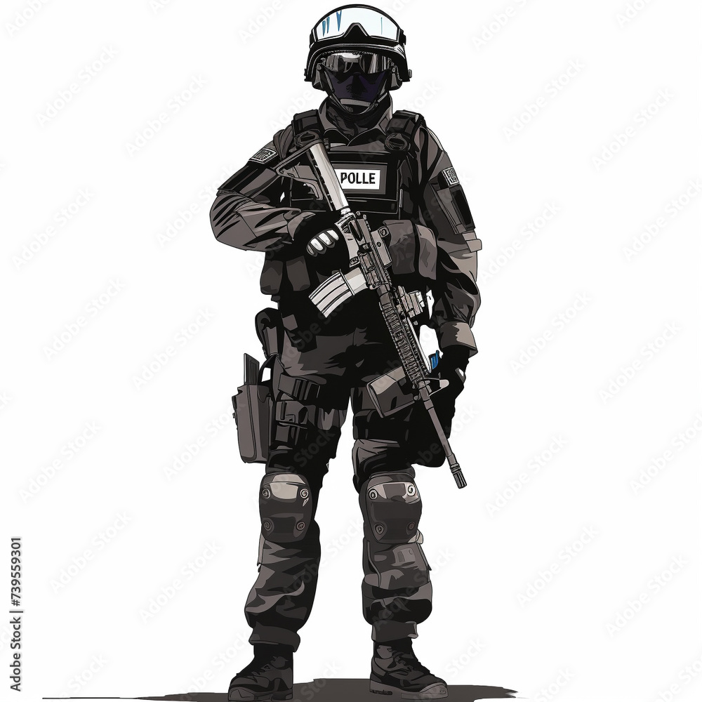 Fototapeta premium soldier in uniform