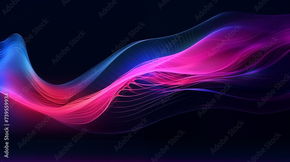 Naklejka premium abstract background with colorful waves