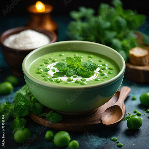 Green Pea and Mint Soup - Fresh and Flavorful Comfort