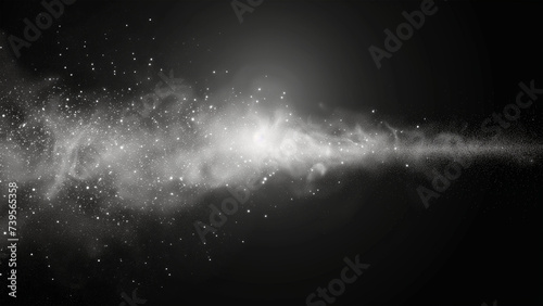 Glimmering Galaxy  Abstract Particle Illustration Series 