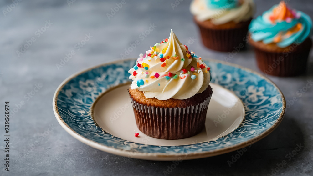 Beautiful delicious cupcakes