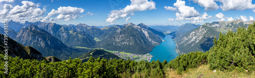 "alpine fjord" - view of Lake Achensee from the top of Bärenkopf