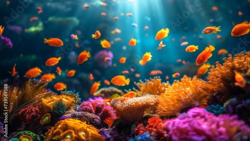 Vibrant Underwater Coral Reef © Synd