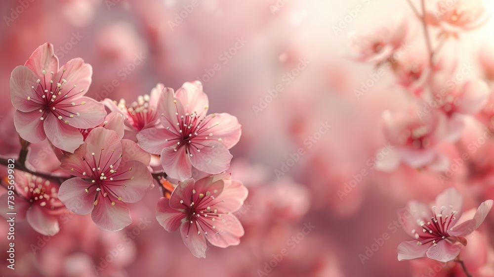 Pink Flowers Blooming on Tree