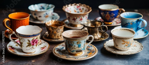 A Beautiful Collection of Vintage and Modern Tea Cups and Saucers for Tea Lovers and Collectors