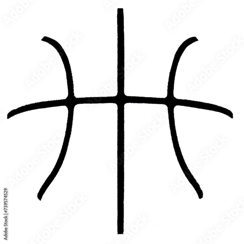 basketball form outline vector