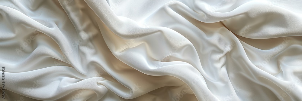 Close Up View of White Fabric Close Up View of White Fabric