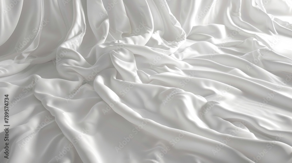 Close Up of Bed With White Sheets Close Up of Bed With White Sheets