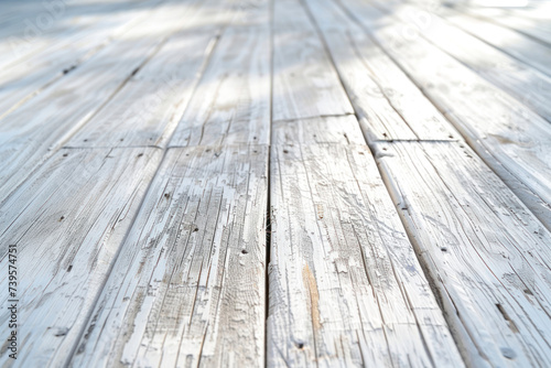 White soft wood surface as background.