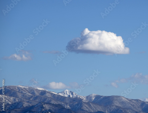 snow covered mountains