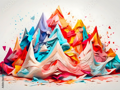 abstract color design background generative AI