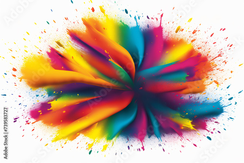 Abstract Color Spectrum Design. Holi Festival concept