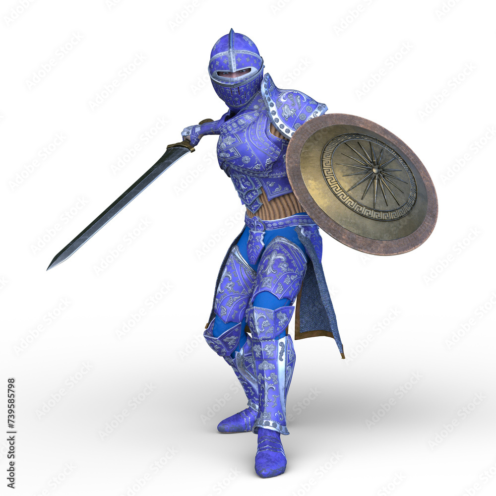 Fototapeta premium 騎士 3DCGレンダリング