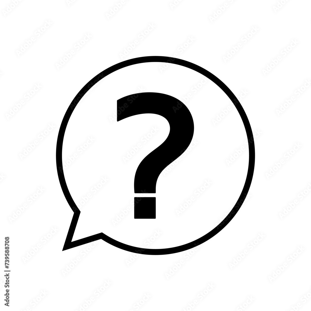 Question icon vector. question mark icon vector. Question icon vector. question mark icon vector.
