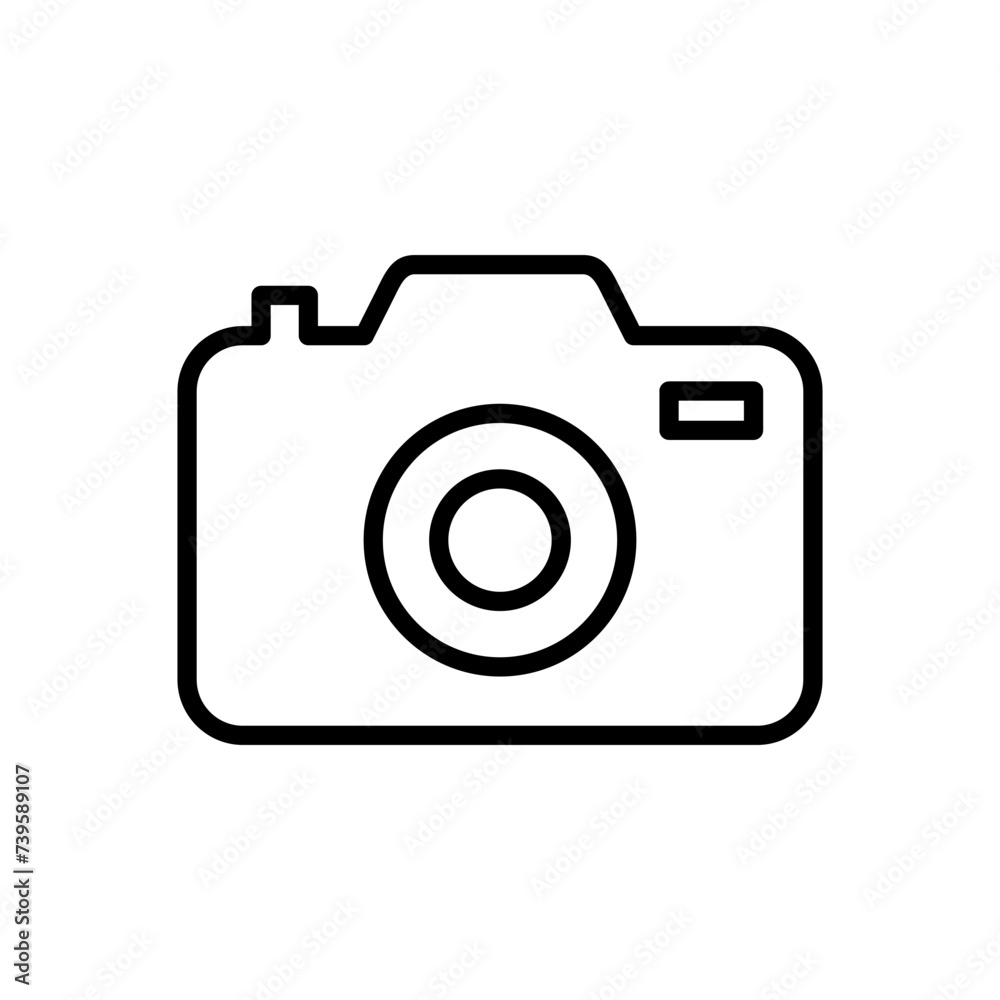 Camera icon vector. photo camera icon. camera photography icon.