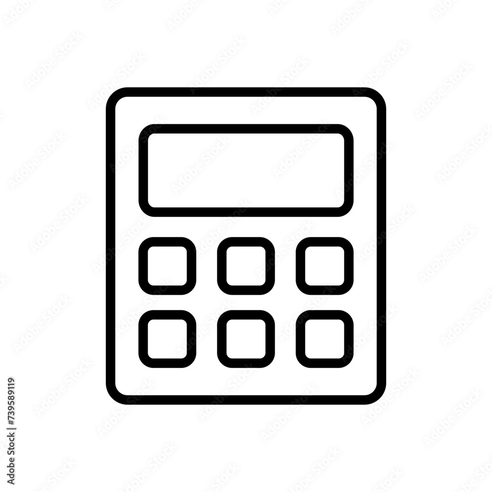 Calculator icon vector. Accounting calculator icon. calculator vector Calculator icon vector. Accounting calculator icon. calculator vector