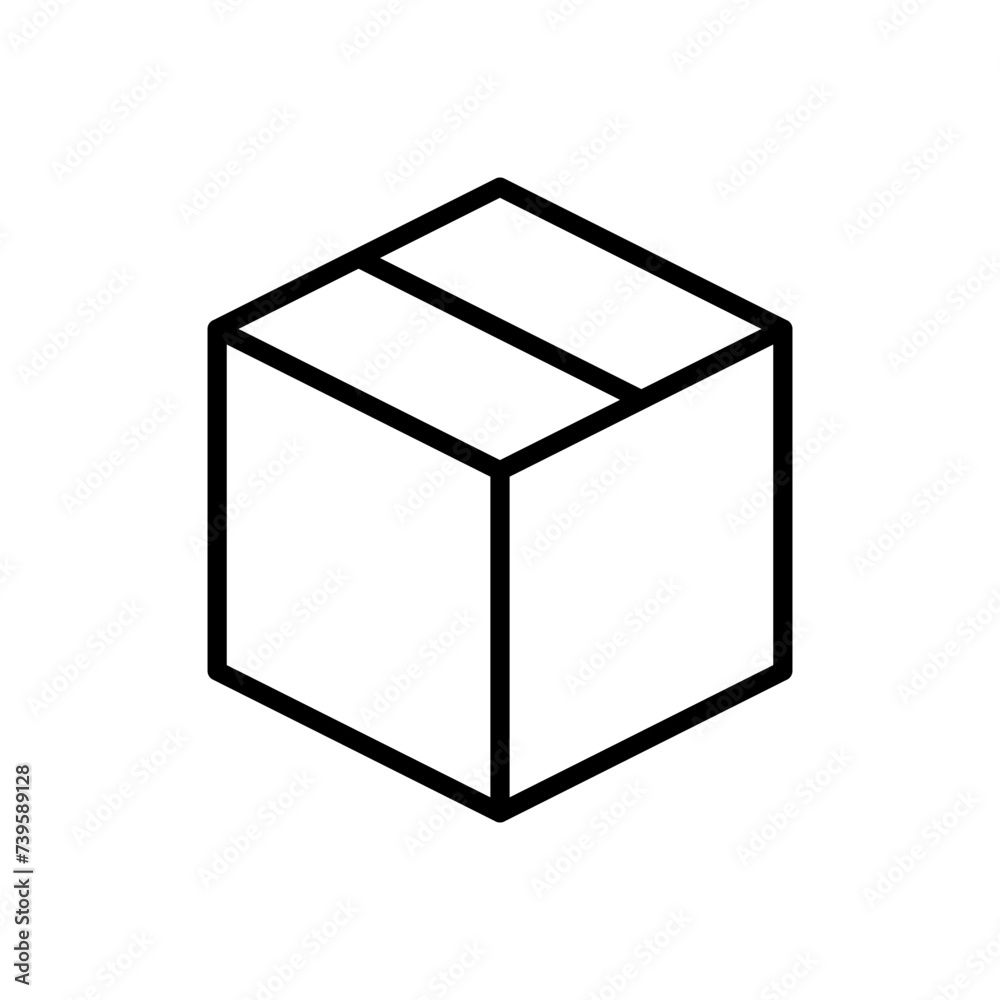 Box icon vector. box vector icon, package, parcel Box icon vector. box vector icon, package, parcel